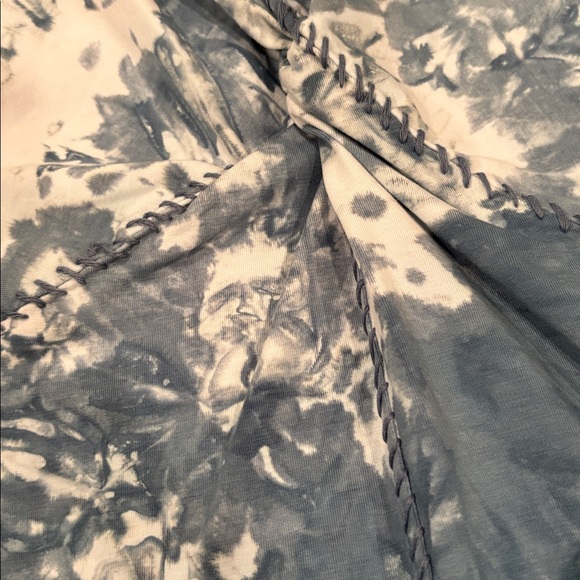 NWT Funky Haven Bleu Tie-Dye Twist Tank Top, Sequin Detail, Cotton blend, L - Picture 5 of 11